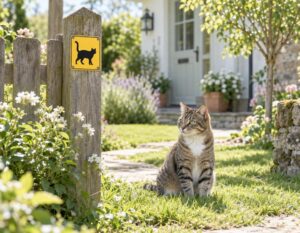 Mehr über den Artikel erfahren Achtung Katze Schild