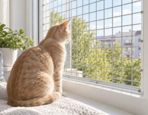 Mehr über den Artikel erfahren Fenstergitter für Katzen