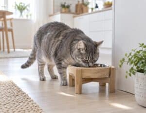 Mehr über den Artikel erfahren Futternapf Katze erhöht