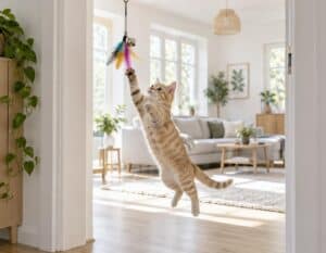 Mehr über den Artikel erfahren Hängespielzeug für Katzen