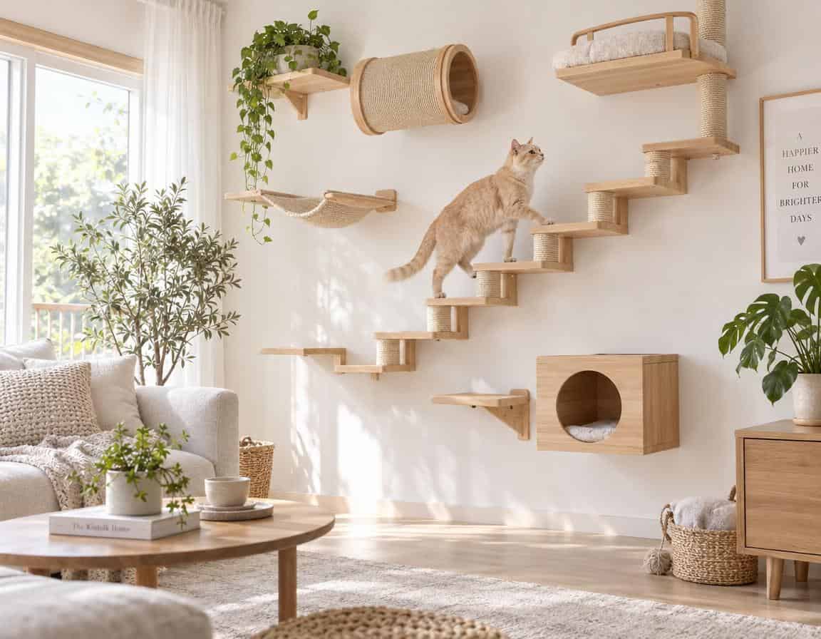 Du betrachtest gerade Katzen-Kletterwand mit Treppe