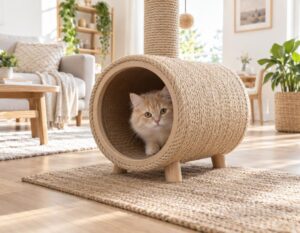 Mehr über den Artikel erfahren Katzen Kratztonne