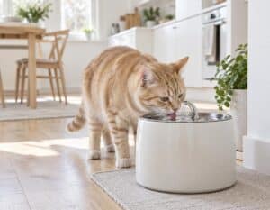 Mehr über den Artikel erfahren Katzen Trinkbrunnen mit Bewegungsmelder