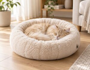 Mehr über den Artikel erfahren Katzenbett flauschig