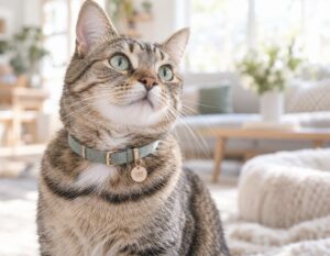 Mehr über den Artikel erfahren Katzenhalsband personalisiert