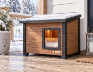 Mehr über den Artikel erfahren Katzenhütte winterfest