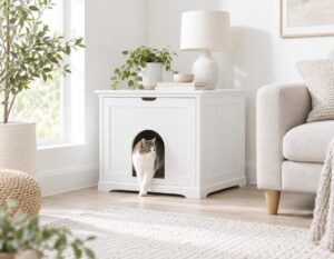 Mehr über den Artikel erfahren Katzenklo Haus