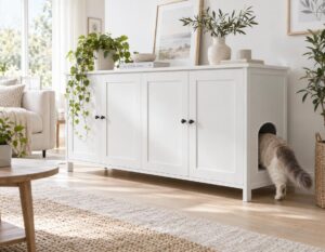Mehr über den Artikel erfahren Katzenklo Schrank XXL