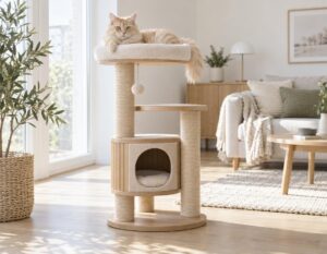 Mehr über den Artikel erfahren Katzenkratzbaum modern