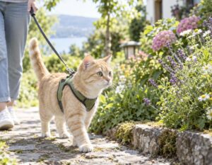 Mehr über den Artikel erfahren Katzenleine mit Geschirr