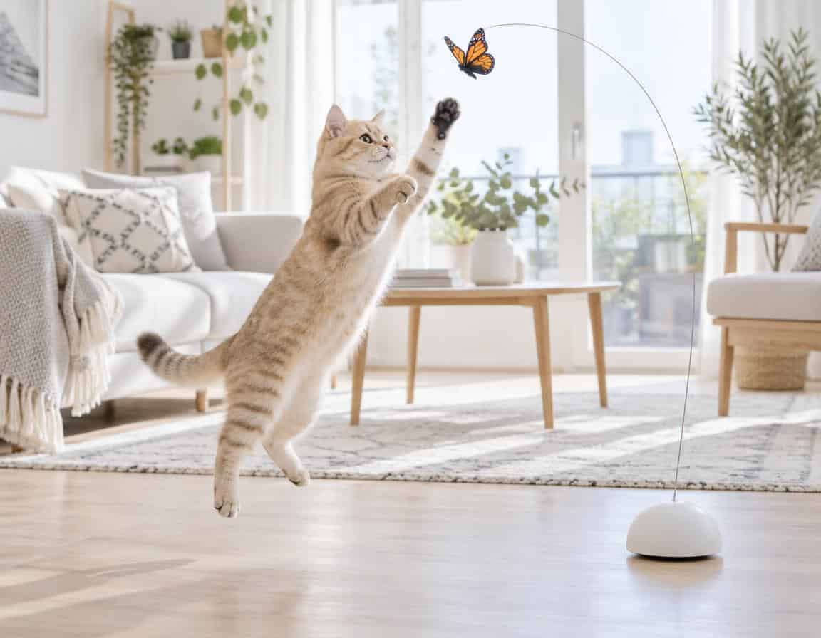 Du betrachtest gerade Katzenspielzeug Schmetterling