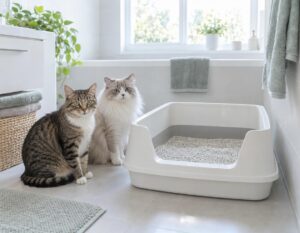 Mehr über den Artikel erfahren Katzentoilette für 2 Katzen