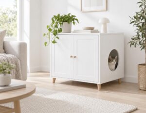 Mehr über den Artikel erfahren Katzentoilette Schrank
