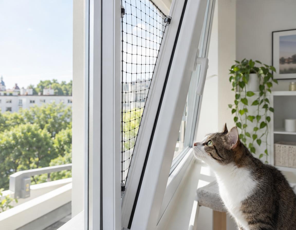 Du betrachtest gerade Kippfensterschutz für Katzen