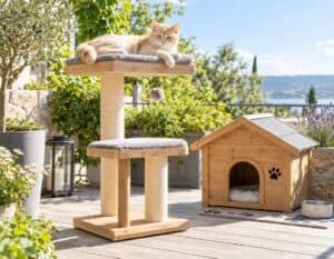 Mehr über den Artikel erfahren Outdoor Katzenmöbel wetterfest