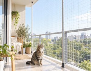 Mehr über den Artikel erfahren Spannstange Katzennetz